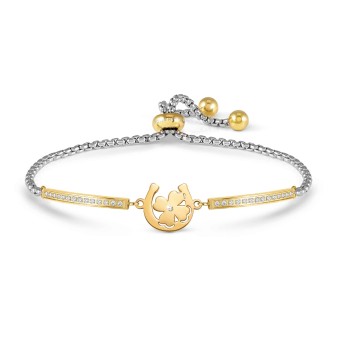 Milleluci bracelet Horseshoe, Four-Leaf Clover