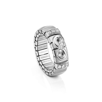 Extension ring with silver Infinity