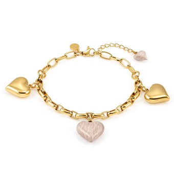 Wear&Style bracelet, 3 Hearts